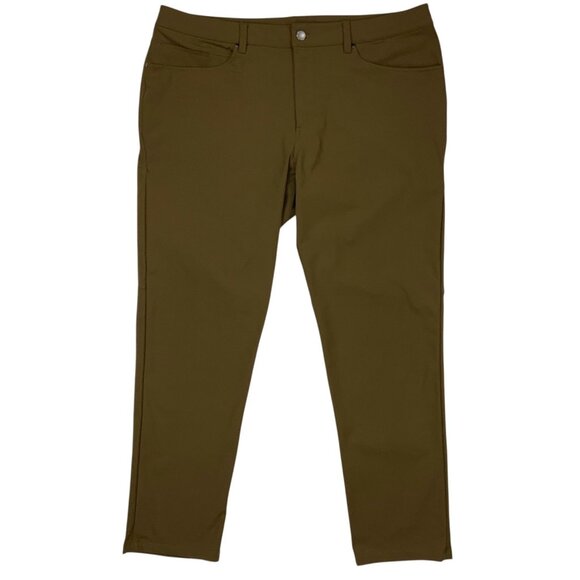 Lululemon Mens ABC Slim-Fit 5 Pocket Pant 38 Artifact Brown - Picture 13 of 13